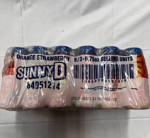 lot 146 image: 24ct Case of Sunny D OrangeStrawberry - Best by 12212023