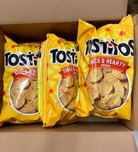 lot 155 image: 3 x 32oz Bags of Tostitos Thick & Hearty Tortilla Chips