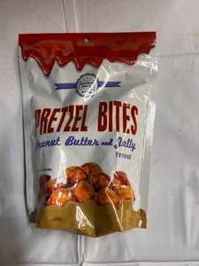 lot 176 image: 10 x 7oz Bags of Peanut Butter & Jelly Pretzel Bites Best By 04162023