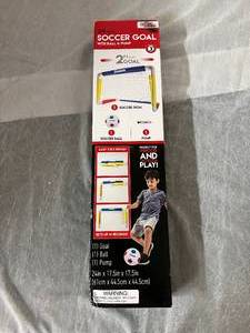 lot 40 image: 2ft Soccer Goal with Ball and Pump