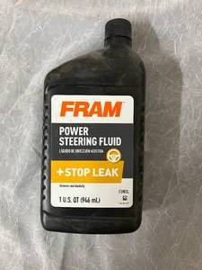 lot 75 image: 5 x 1QT Bottles of FRAM Power Steering Fluid
