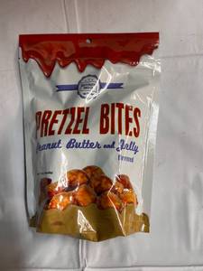 lot 179 image: 10 x 7oz Bags of Peanut Butter & Jelly Pretzel Bites Best By 04162023