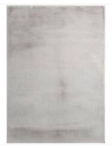 lot 312 image: Gray Fuzzy Area Rug - 5 x 7
