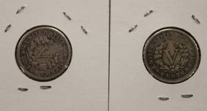 Nice 1912 And 1912 D Liberty Head V - Back Nickels