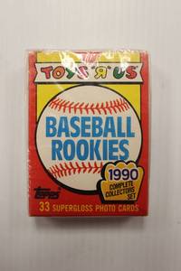 New Sealed Vintage 1990 Toys R Us Baseball Rookies Complete Collection Set