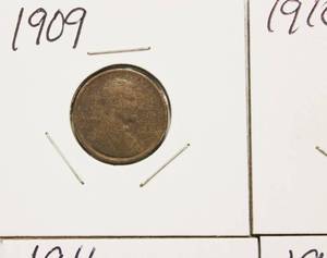 1909, 1910, 1911, 1912 Wheat Back Pennies
