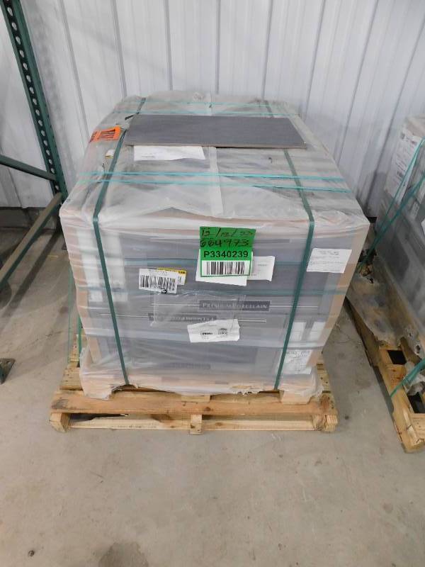 lot 3 image: MSI Metro Gris 12 in. x 24 in. Matte Porcelain Floor and Wall Tile (512 sq. ft.Pallet)