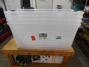 lot 22 image: (4) Sterilite 50 Gal. Tote