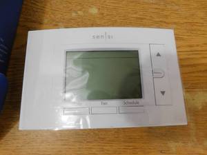 lot 60 image: Emerson Sensi 7-day Programmable Wi-Fi Smart Thermostat, No C-Wire Required for Most Systems