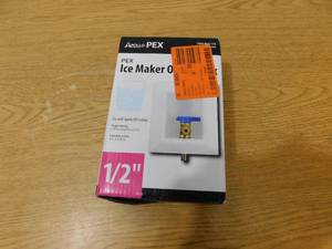 lot 45 image: Apollo 12 in. Brass PEX-B Barb Icemaker Outlet Box