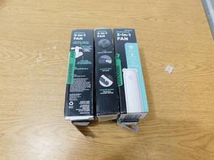 lot 55 image: (6) 5 in. 3 in 1 White Personal Portable Fan