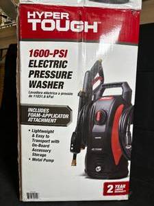 lot 1 image: Hyper Tough 1600-PSI Electric Pressure Washer (Open Box)