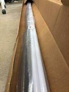 lot 17 image: White Zebra Homebox Roller Shade 70x72