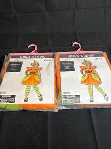 lot 25 image: Girls Pumpkin Costume Size Small 66x - 2-Pack