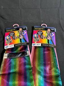 lot 64 image: Rainbow High Amaya Raine Girls Costume Size Extra Small 45 - 2-Pack