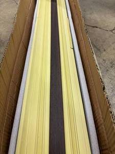 lot 106 image: WPC Slat Wall Panel White Ash 94x6in - 8-Pack