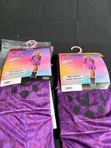 lot 118 image: Monster High Clawdeen Wolf Girls Costume Size Small 66x & Large 1012 - 2-Pack