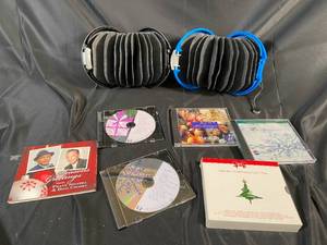 lot 212 image: Holiday CD collection & 2 Disc Organizers