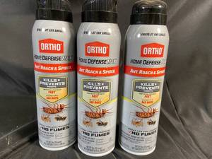 lot 297 image: Ortho Home Defense MAX Ant, Roach, & Spider Killer - 3-Pack