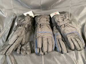 lot 308 image: 3M Thinsulate Gloves BlackBlue Size Mens ML - Set of 3