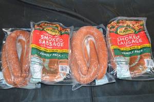 4ct Eckrich Frozen Smoked Sausage Family Pack - 10 lb Total, 2.5 lb per pack
