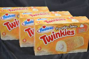 3ct Box of Hostess Twinkies Limited Edition Pumpkin Spice Flavor