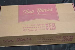 Case of Two Rivers 12oz Ribeye Steaks 14 Steaks Total, 10.6lbs Net Weight - Pack Date 82523
