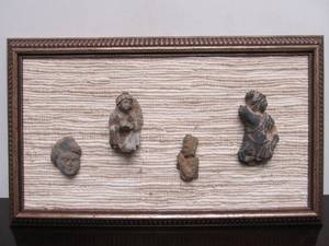 lot 33 image: Group of Genuine Ancient Pottery Stone or Schist Figures & Pieces