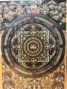 lot 87 image: Incredible Original Tibetan Buddhist Kalachakra Mandala Painting