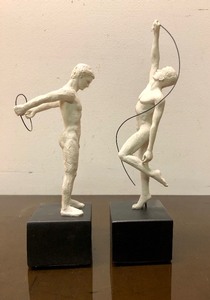 lot 137 image: 2 Neoclassical Nude Figural Sculptures