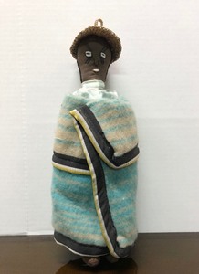 lot 157 image: Handmade Vintage Ethnic Cloth Doll Figure