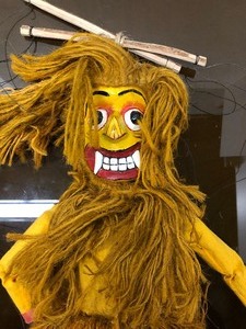 lot 160 image: Vintage Sri Lankan Marionette Puppet Figure #2