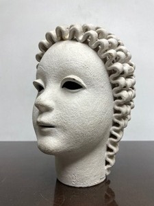 lot 56 image: Fantastic Signed Vintage Italian Head Sculpture by Baldelli