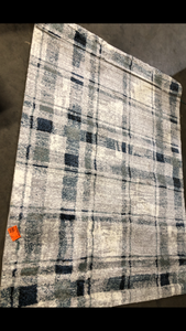 lot 15 image: Bazaar Mirta Buff Cloud 5 ft. x 7 ft. Plaid Polypropylene Area Rug  Customer Returns See Pictures