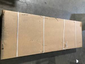 lot 17 image: Husky 6 ft. Adjustable Height Solid Wood Top Workbench in Black for Ready to Assemble Steel Garage Storage System  Customer Returns See Pictures
