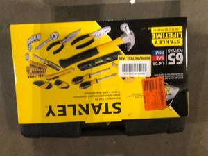 lot 46 image: Stanley Home Tool Kit (65-Piece) Customer Returns See Pictures