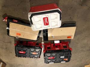 lot 31 image: Lot of Assorted Tool Boxes and Hardware Various Models and Conditions  Customer Returns See Pictures
