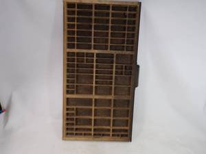 lot 25 image: Hamilton Type Setting Drawer w Handle