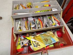 lot 32 image: Tackle Box Full of Lures
