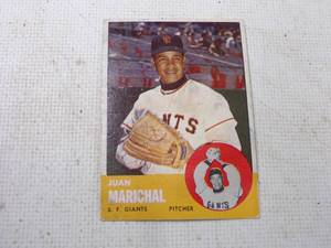 lot 62 image: Juan Marichal Topps 1963 Baseball Card # 440