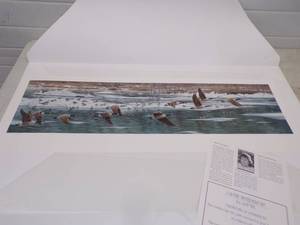 lot 76 image: Fantastic Never Hung Canadian Goose Print by Jeff Tift Signed & Numbered On the Waterfront
