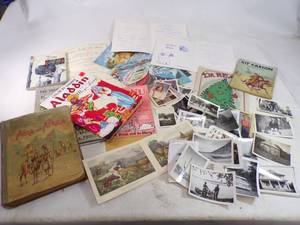 lot 99 image: Vintage Cruise Ship Menus, Books, & Photographs