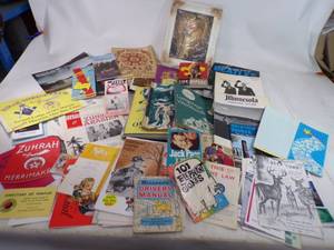 lot 106 image: Large Lot of Paperwork including Mcm Central Mn. Vaca Guides, Masonic Info