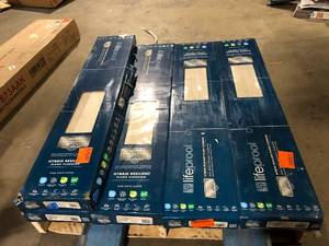 lot 13 image: 5 Boxes of Lifeproof Brookeridge Oak 9.4 in. W x 48 in. L Waterproof Hybrid Resilient Flooring (18.8 sqftcase)   Customer Returns See Pictures
