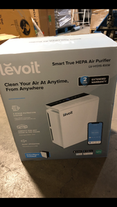 lot 35 image: LEVOIT Smart Wi-Fi True HEPA Air Purifier, 360 sq.ft.   Customer Returns See Pictures