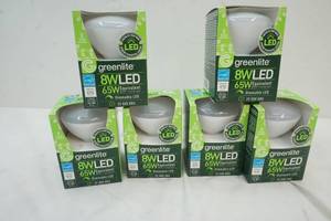 lot 8 image: 6-Greenlite Light Bulbs