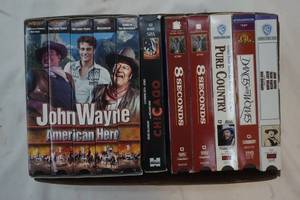 lot 77 image: Variety of VHS John Wayne