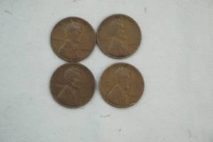 lot 208 image: wheat pennies