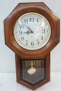 lot 337 image: Regulator Wall Hanging Clock