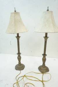 lot 353 image: Matching Pair of Table Lamps and Shades